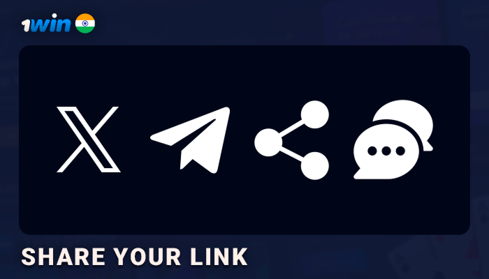 Share your link to get profit from 1Win