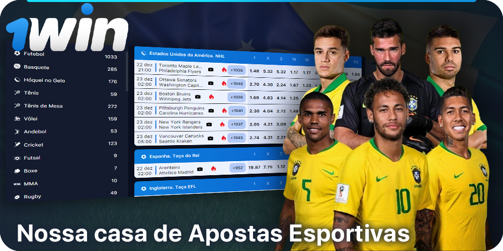 1Win seção de apostas esportivas