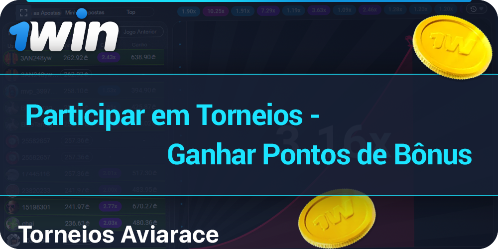 Participar em torneios Aviator em 1Win