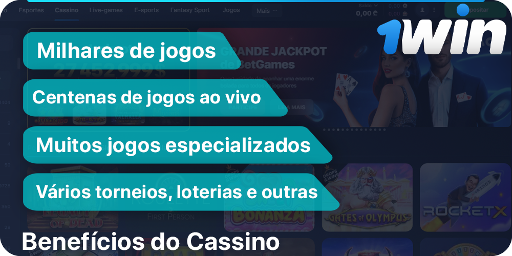 Vantagens do 1Win Cassino
