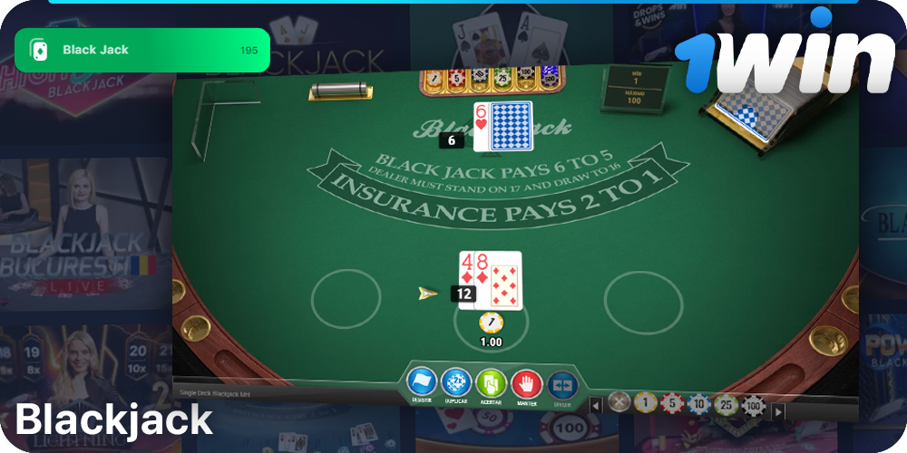 Jogar Blackjack no 1Win Cassino