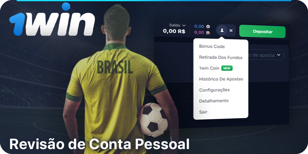 Visão geral da conta pessoal 1Win