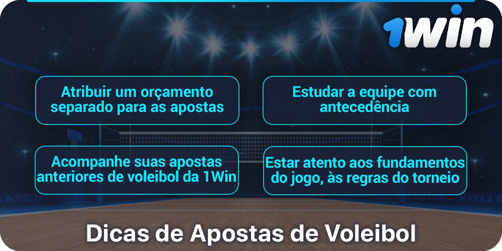 Dicas para os brasileiros que apostaram no voleibol a 1Win